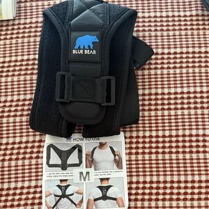 Black Back posture Support Brace